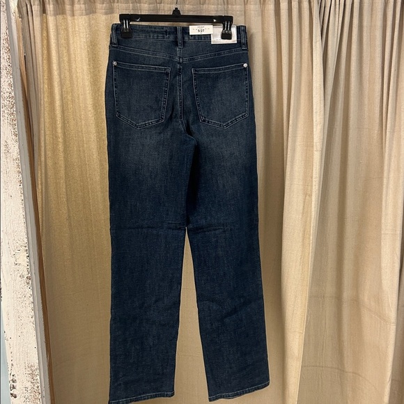 Dark Blue Straight Leg Jeans with Stud Accents - Judy Blue 881027 - Picture 2 of 8